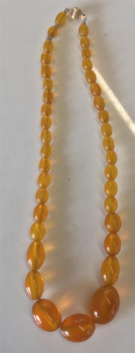 Amber necklace(-)